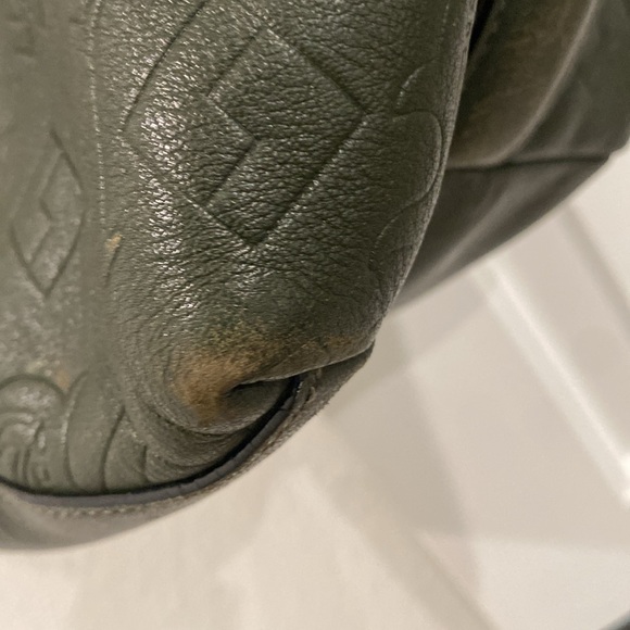 Women’s L.A.M.B Green Leather Tote with a Zipper closure - Picture 3 of 16